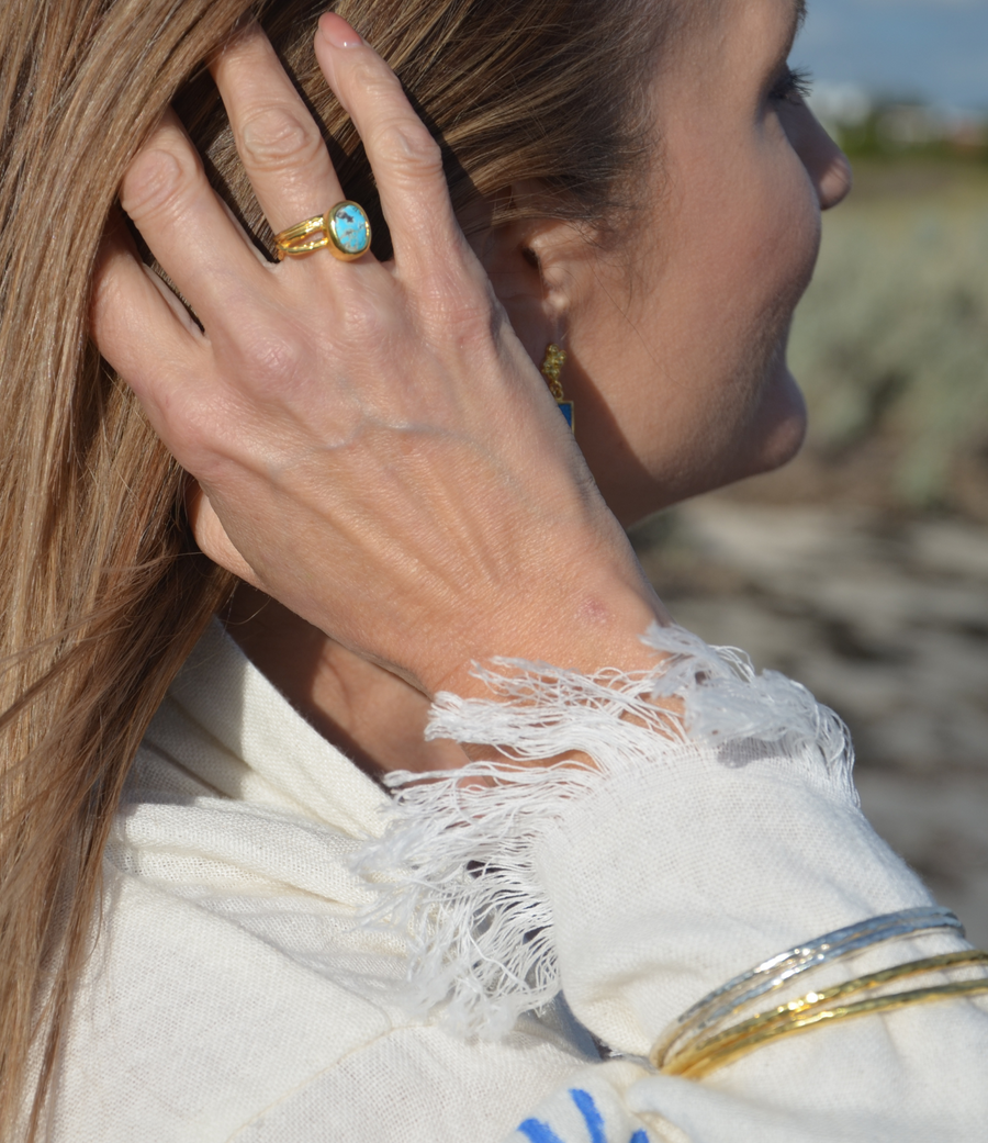 Gold Turquoise Ring