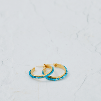 Turquoise Hoop Earrings