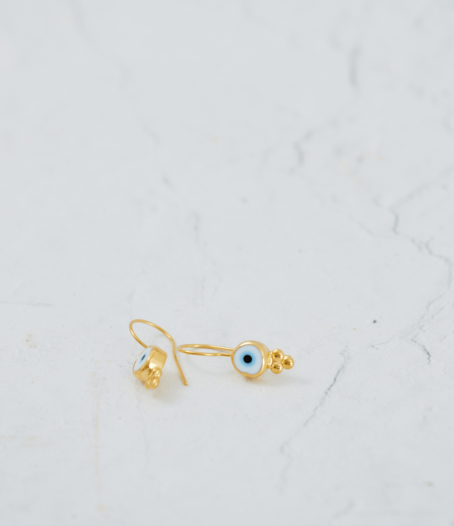 Evil Eye Droplet Earrings