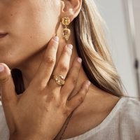 Quartz Gold Ring