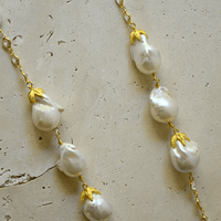 Artemis Saltwater Baroque Pearl & Crystal Necklace
