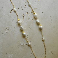 Artemis Saltwater Baroque Pearl & Crystal Necklace
