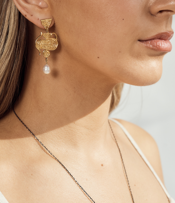Cybele Gold & Pearl - Earrings