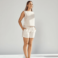 Striped Crop Top & Short Set