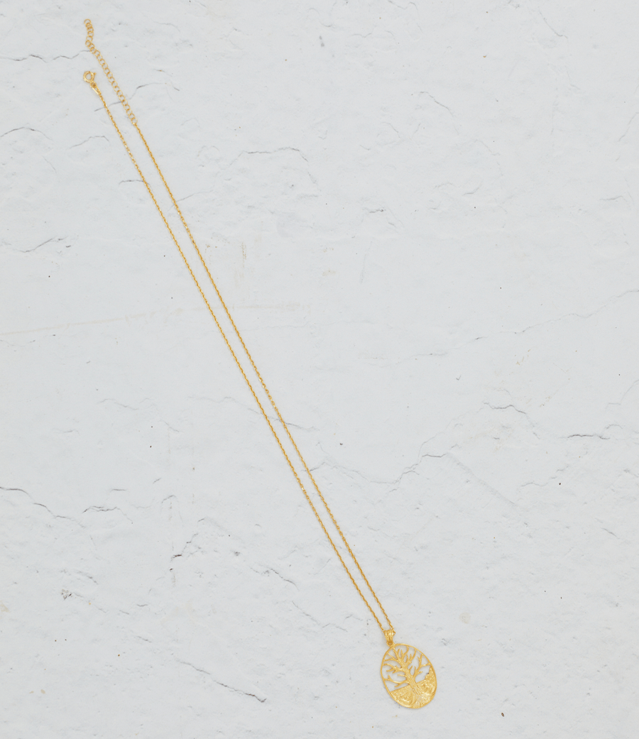 Gold Tree Sterling Silver Necklace